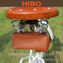 Handgearbeitete Echtledersitz Sattel Fahrrad Fahrrad Tasche